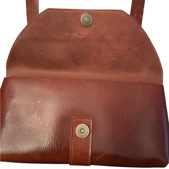 ✨ Boho-Chic Canvas & Leather Purse ✨ - Picture 2 of 7